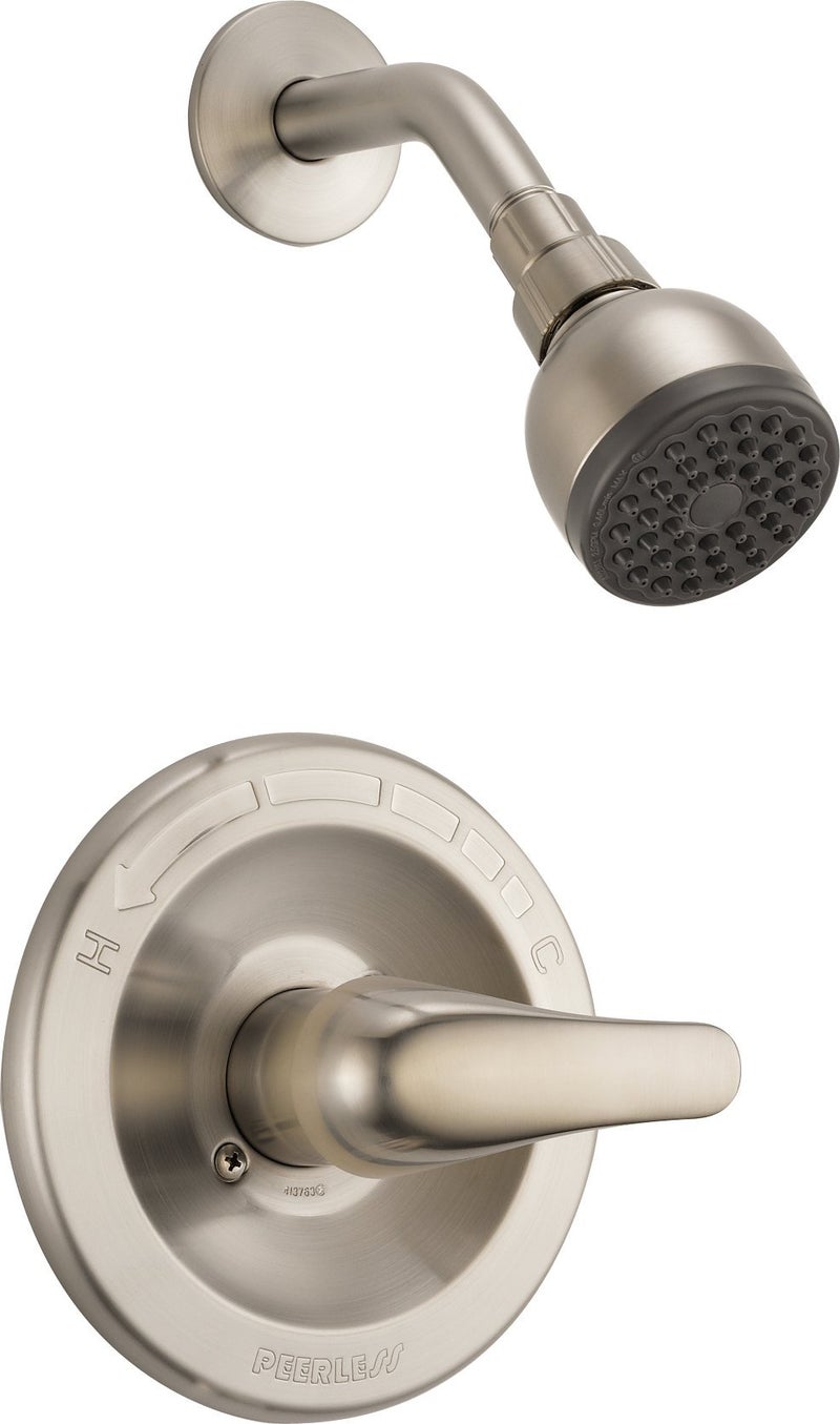 Peerless Single-Handle Shower Faucet Trim Kit with Single-Spray Touch-Clean Shower Head, Brushed Nickel PTT188743-BN (Valve Not Included) - Image 1